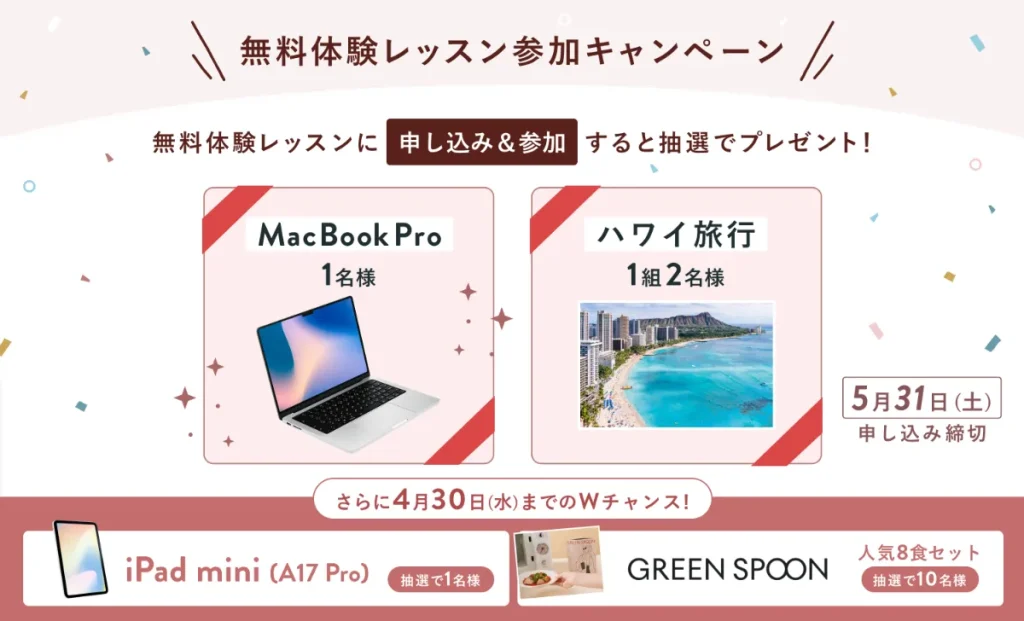 シーライクス4月キャンペーン