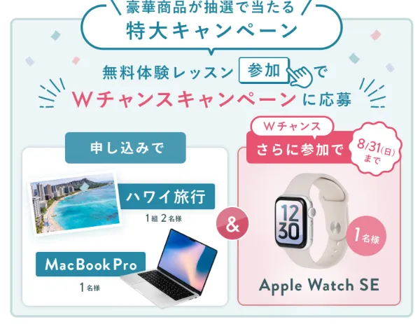 シーライクスキャンペーン8/31まで