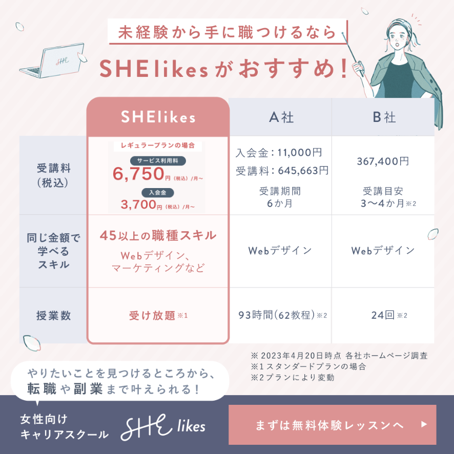 シーライクスを他スクールと比較