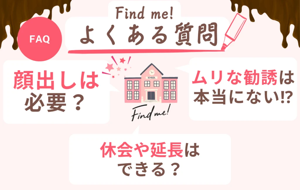 Find me!無料カウンセリングのよくある質問